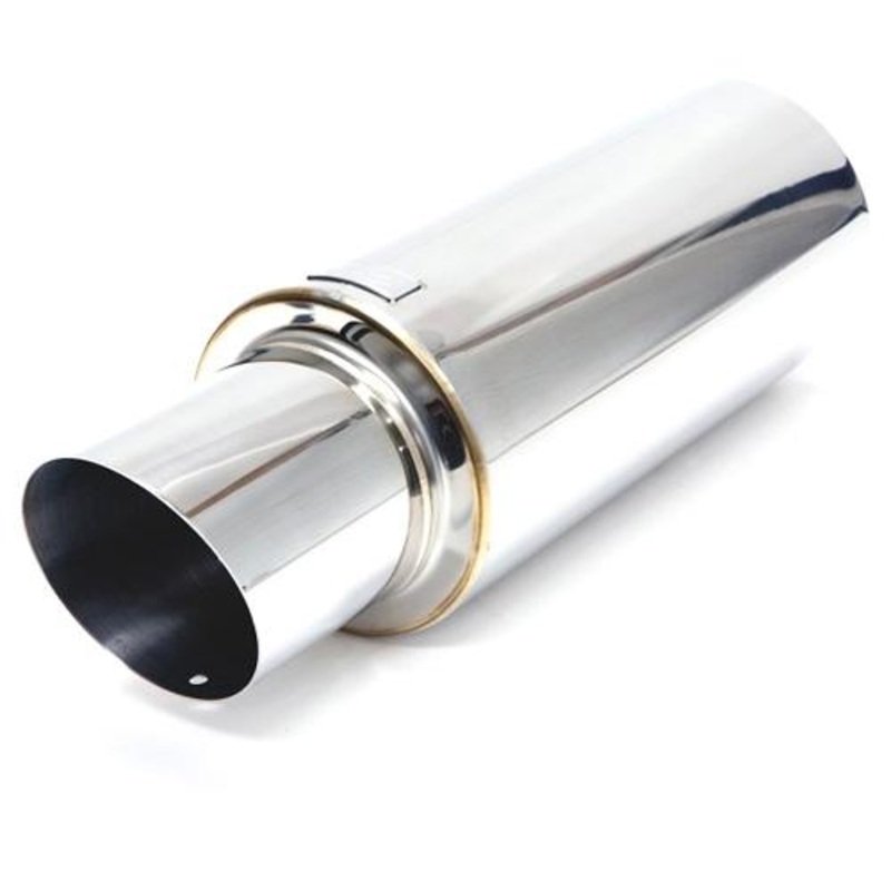BLOX Racing N1 Muffler with Angled Tip (BXEX-00100)