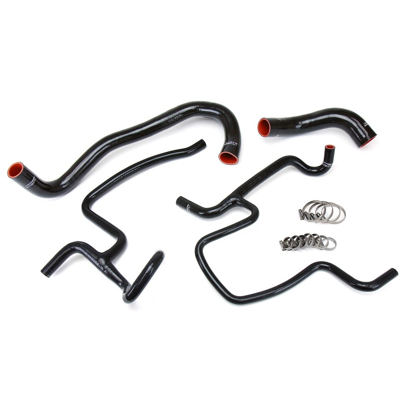HPS Silicone Radiator Coolant Hose Kit | 2012 – 2013 Dodge Challenger SRT-8, and  2011 – 2013 Dodge Charger SRT-8 (57-1328-BLK)