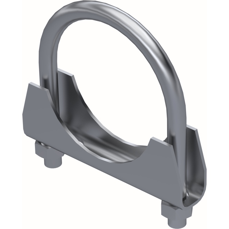 MBRP 2.25-Inch Armor Lite Zinc-Plated Saddle Clamp | Universal (GP225CS)