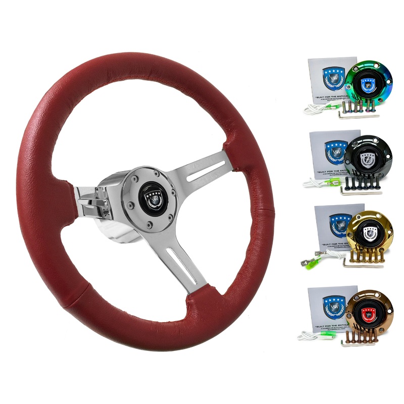 1987 BMW 6 Series Steering Wheel Kit | Red Leather | ST3012RED