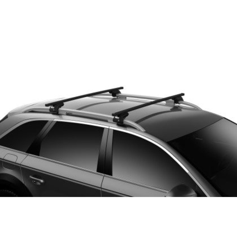 Thule SquareBar 135 Load Bars for Evo Roof Rack System (2 Pack / 53in.) – Black
