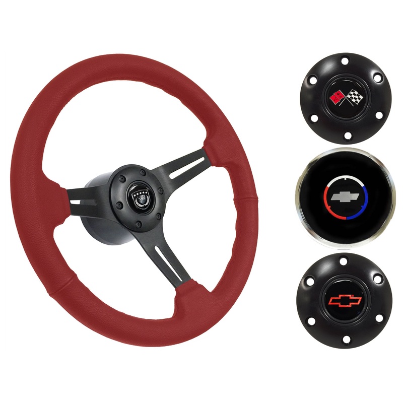 1970-88 Monte Carlo Steering Wheel Kit | Red Leather | ST3060RED