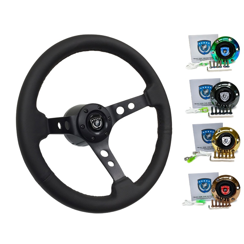 2005+ Lexus GS Steering Wheel Kit | Black Leather | ST3094BLK