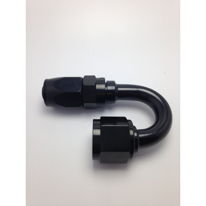 Fragola -16AN Fem x -12AN Hose 180 Degree Reducing Hose End – Black