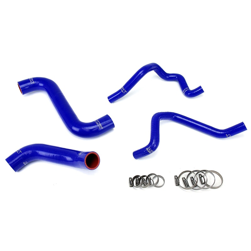 HPS Silicone Radiator + Heater Coolant Hose Kit | 2005 – 2007 Subaru WRX STI (57-1811-BLUE)