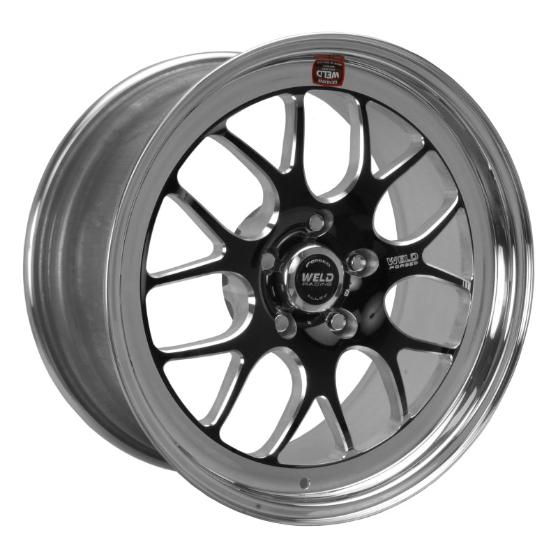 Weld S77 18×9 / 5×4.5 BP / 6.1in. BS Black Wheel (High Pad) – Non-Beadlock