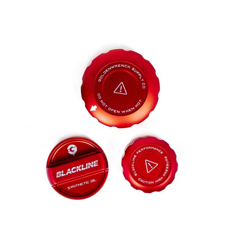 Goldenwrench Blackline Performance BMW M Car (S58) Engine Cap Cover Set – Edition Red