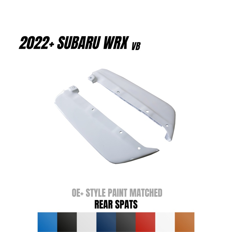 JDMuscle [22-25 WRX] Rear Spats – OE+ Style ABS / Paint Matched / Gloss Black