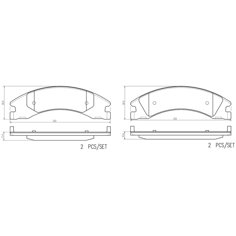 PRIME Low-Met Rear Disc Brake Pad Set – P24230