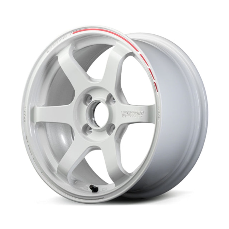 Volk Racing TE37 Sonic Time Attack Wheel  – 15×5.0 +44 | 4×100 |  White / REDOT