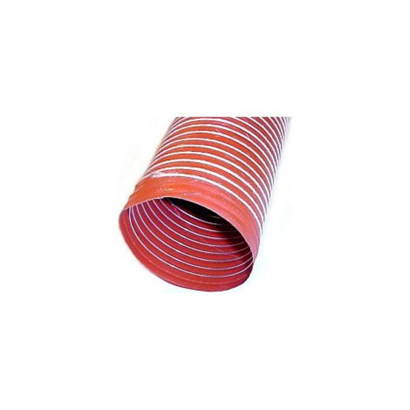 2.5′ ID Single-Ply Orange Silicone Duct Hose (11ft)