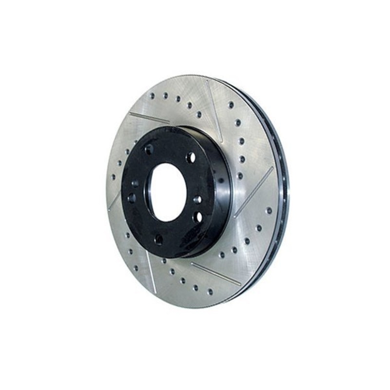 StopTech 11-18 Porsche Cayenne Sport Slotted & Drilled Front Right Brake Rotor