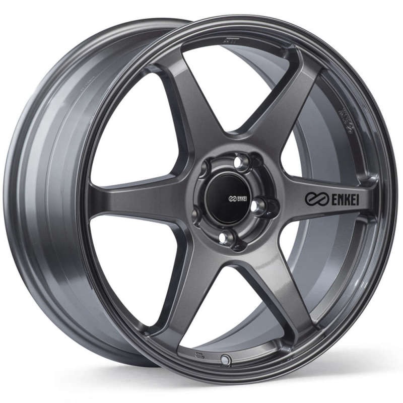 Enkei T6R 18×9.5 45mm Offset 5×120 Bolt Pattern 72.6 Bore Gloss Gunmetal Wheel