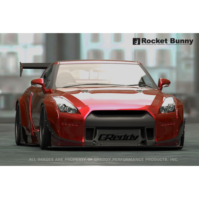 GReddy Rocket Bunny V2 Front Fender Canards | 2009-2021 Nissan GTR (17020638)