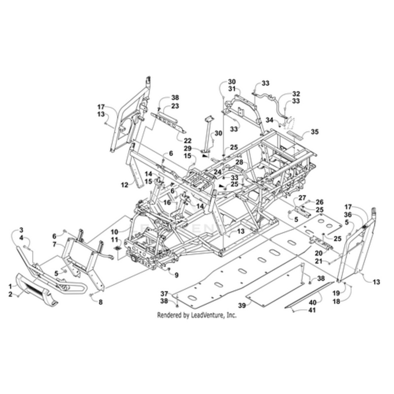 Hood Bracket Support – Right by Arctic Cat