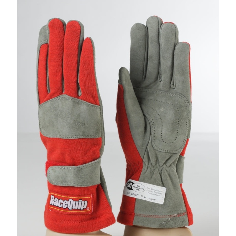 RaceQuip Red 1-Layer SFI-1 Glove – Large