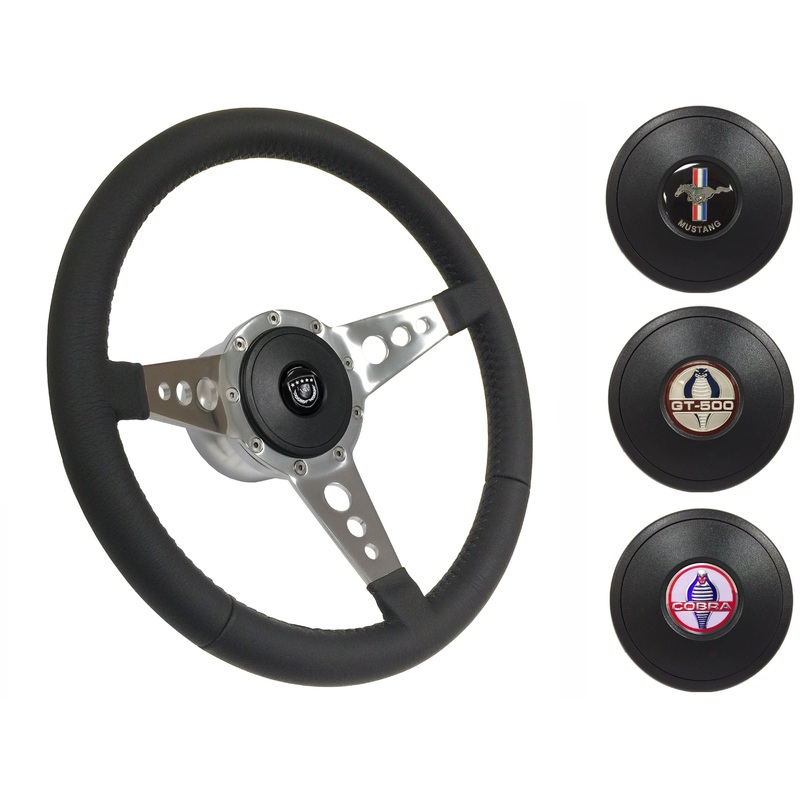 1979-82 Ford Mustang Steering Wheel Kit | Black Leather | ST3056
