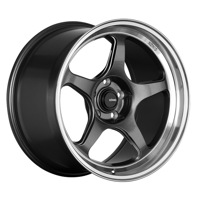 KONIG Hyperspec Wheel – 19×9.5A + 35 | 5×114.3 | Anthracite Metallic w/ Machined Lip