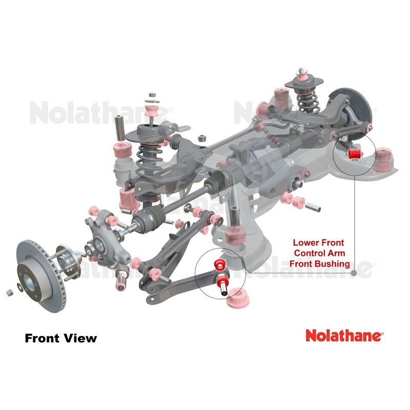 Nolathane Rear Control Arm – Lower Front Inner Bushing Kit | 2006-2013 BMW 3-Series and 2008-2013 BMW 1-Series (REV046.0012)