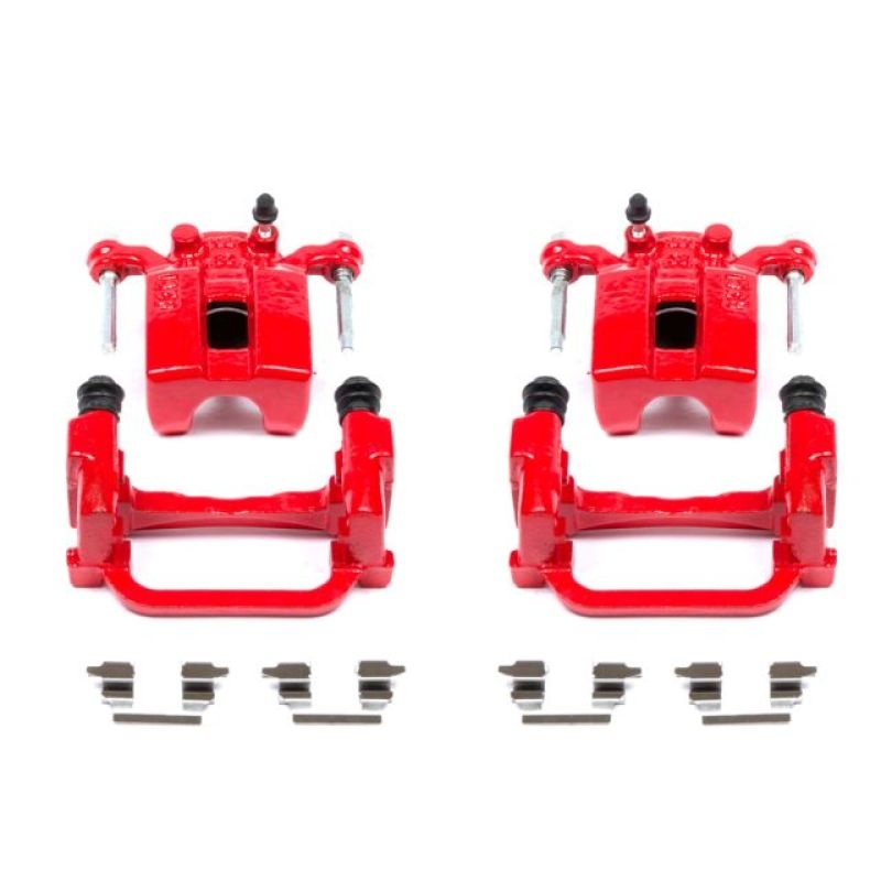Power Stop 05-08 Infiniti G35 Rear Red Calipers w/Brackets – Pair