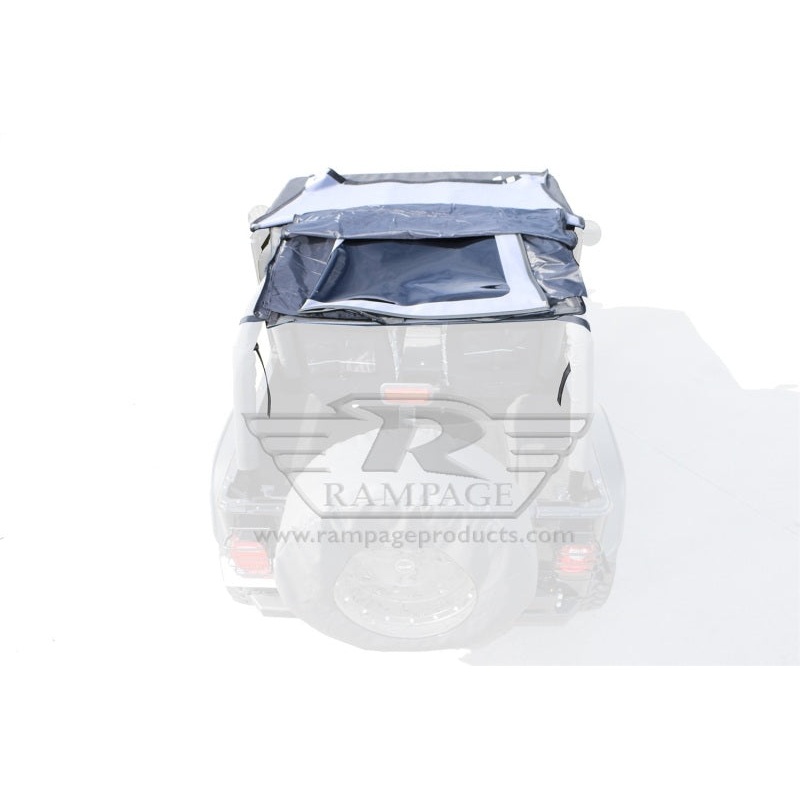 Rampage 1992-1995 Jeep Wrangler(YJ) Frameless Soft Top Kit – Black Diamond