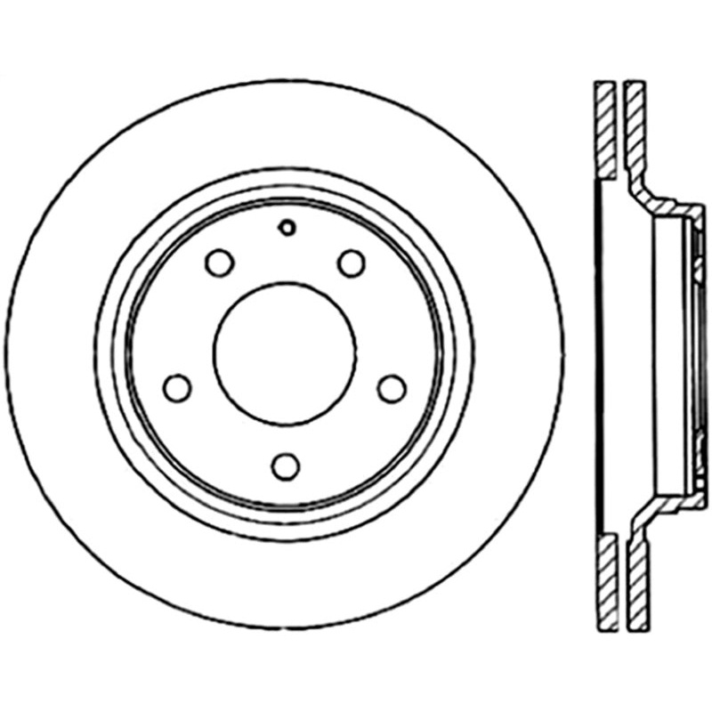 StopTech 93-95 Mazda RX-7 Cryo-Stop Blank Brake Rotor