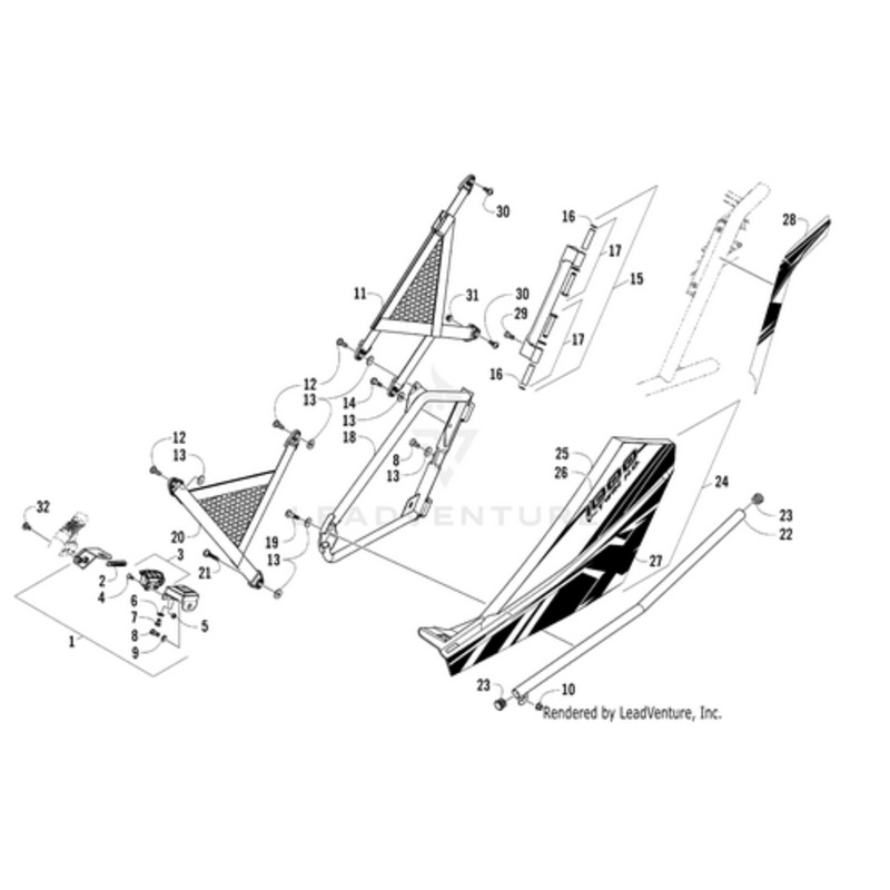 Door Decal – Lower Right by Arctic Cat