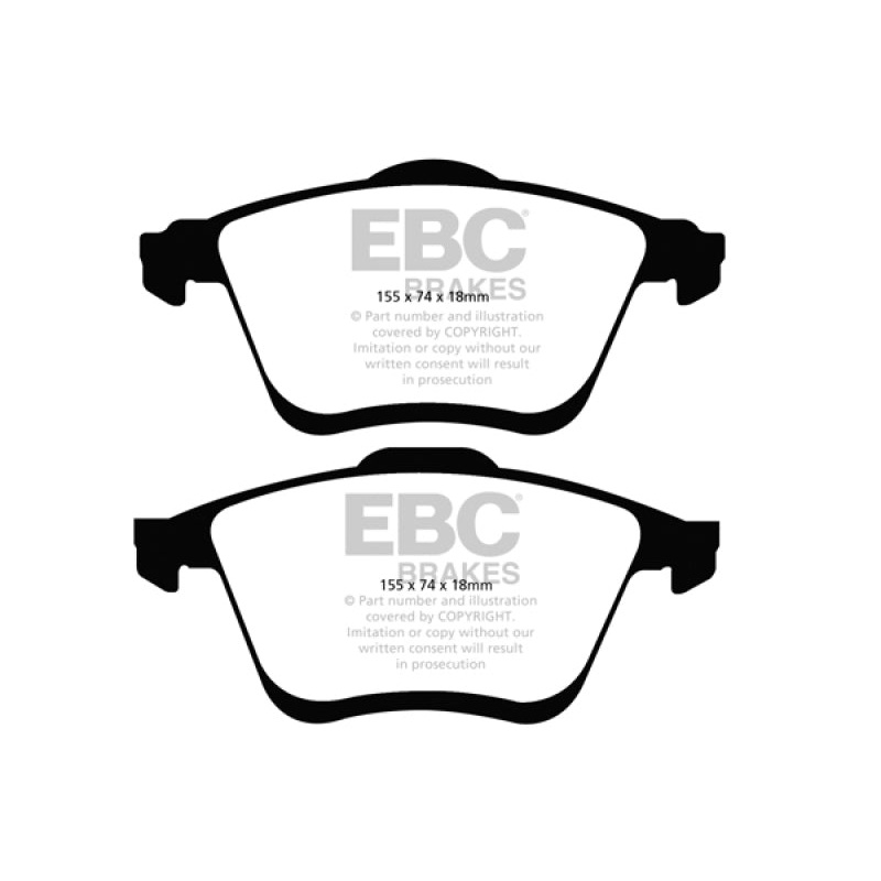 EBC 06-09 Mazda 6 2.3 Turbo (Mazdaspeed) Ultimax2 Front Brake Pads