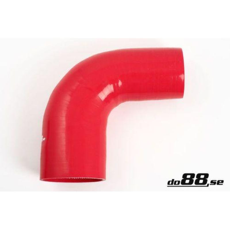 Silicone Hose Red 90 degree 3 – 3,5” (76 – 89mm)