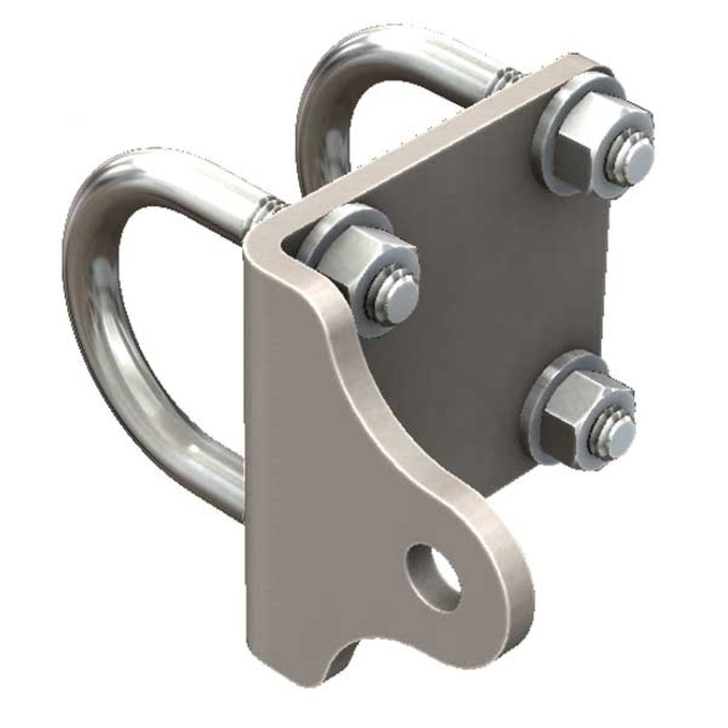 Universal Bent Steering Stabilizer Bracket | 4WP-BSSB | For 1.25 IN. – 1.5 IN. Diameter Tie Rod