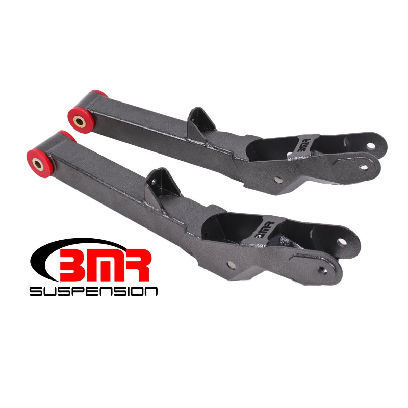 BMR 10-15 5th Gen Camaro Rear Lower Control Arms Non-Adj. (Polyurethane) – Black Hammertone