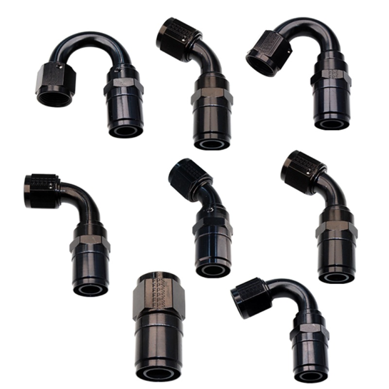 Fragola -6AN Race-Rite Crimp-On Hose End 45 Degree