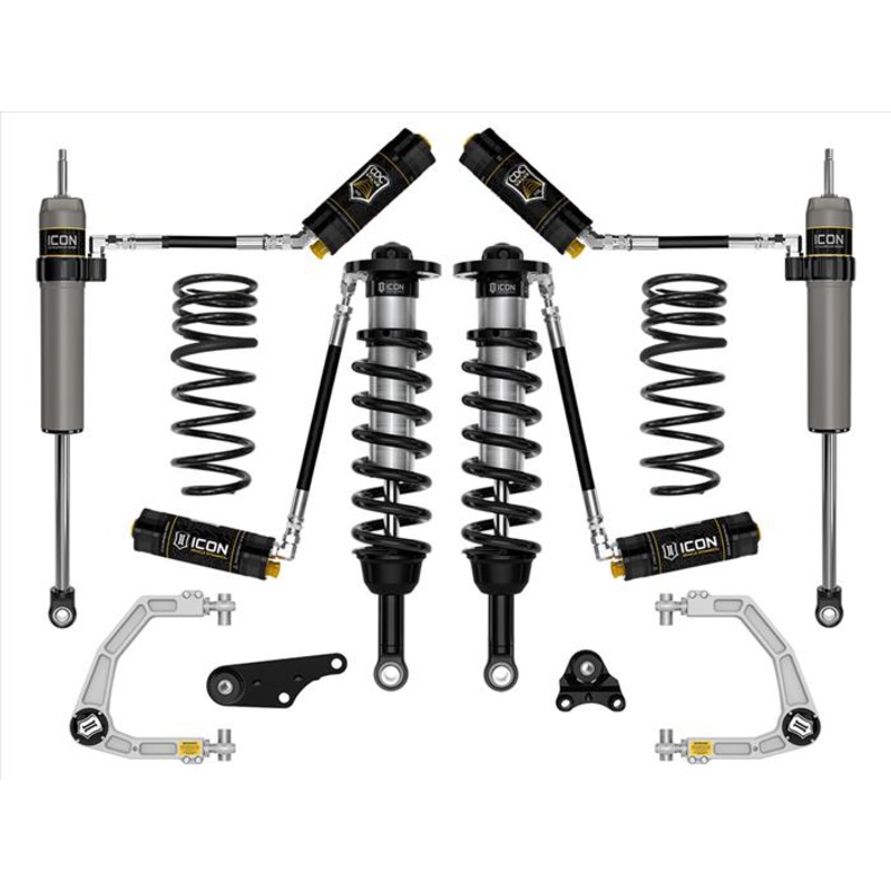 ICON 2024+ Toyota Tacoma 1.25in-3in Stage 5 Suspension System Billet w/ Triple Rate Spring