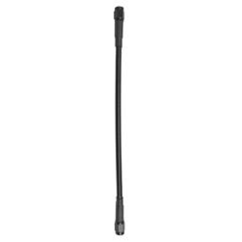 Fragola -3AN Ext Black Covered Assembly Straight x Straight 10in