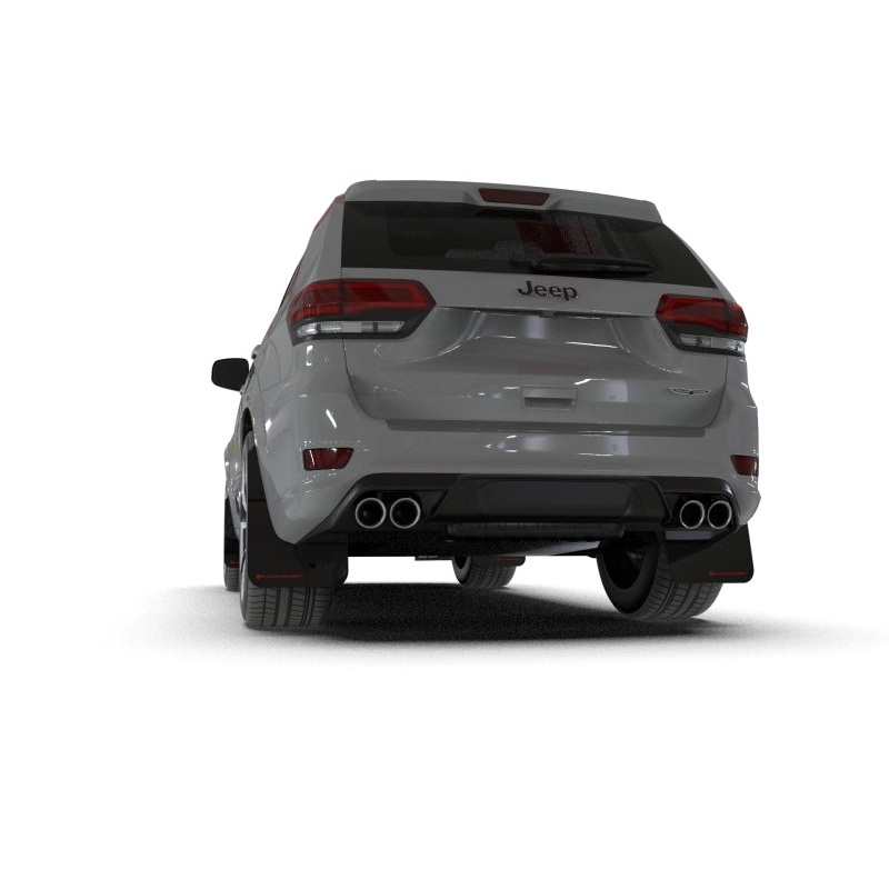 Rally Armor 18-22 Jeep Grand Cherokee SRT Trackhawk Black UR Mud Flap – Metallic Black Logo