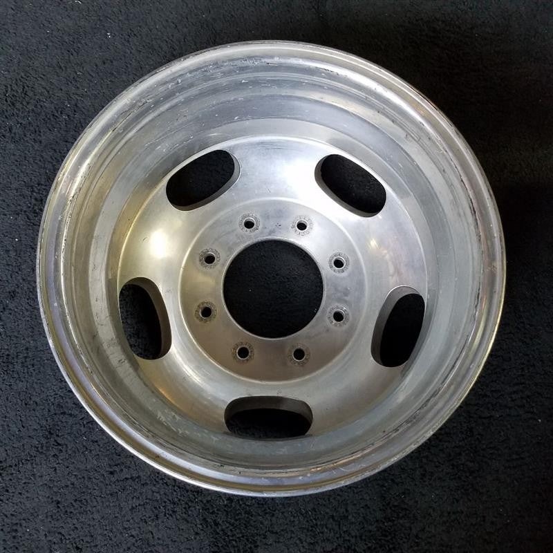 17″ FORD F350SD PICKUP 05-16 17×6.5 DRW 5 oval openings forged polished aluminum rear outer Original OEM Wheel Rim