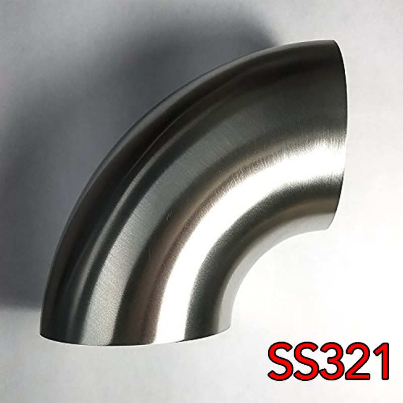 Stainless Bros 2in SS321 90 Degree Mandrel Bend Elbow 1D – 16GA/.065in Wall – No Leg