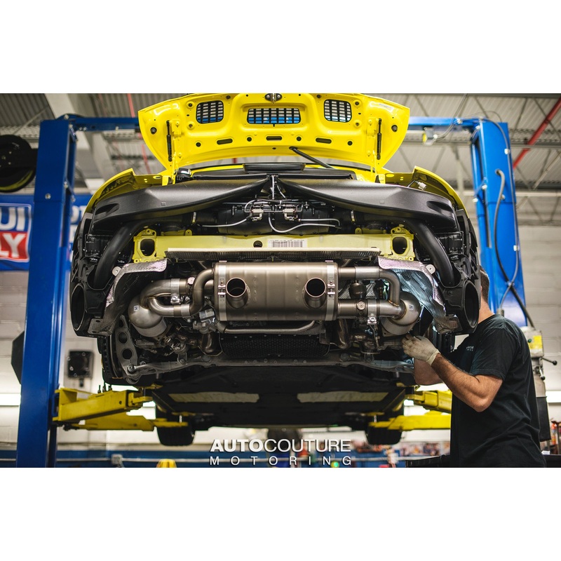 Akrapovic 16-17 Porsche 911 Carrera S/4/4S/GTS (991.2) Slip-On Line (Titanium) w/ Titanium Tips