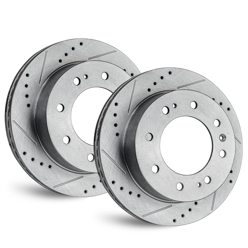 APF Front Brake Rotors Compatible for Subaru Forester 2014-2018 Zinc Drilled/Slot | 316.5 MM / 12.461 Inch Rotor Diameter | OEM Fitment | Rust Free | 10YR WTY | 2 Rotors