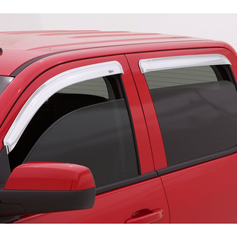 AVS 15-18 Cadillac Escalade Ventvisor Outside Mount Front & Rear Window Deflectors 4pc – Chrome