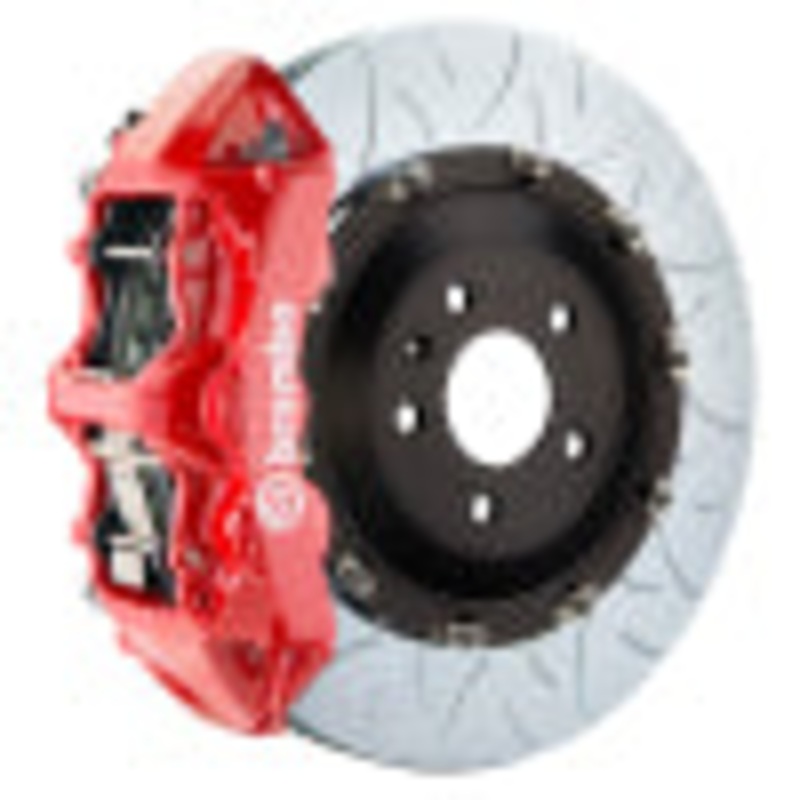 Brembo 08-13 BMW M3/11-12 1M Front GT BBK 6 Piston Cast 380×34 2pc Rotor Slotted Type3-Red