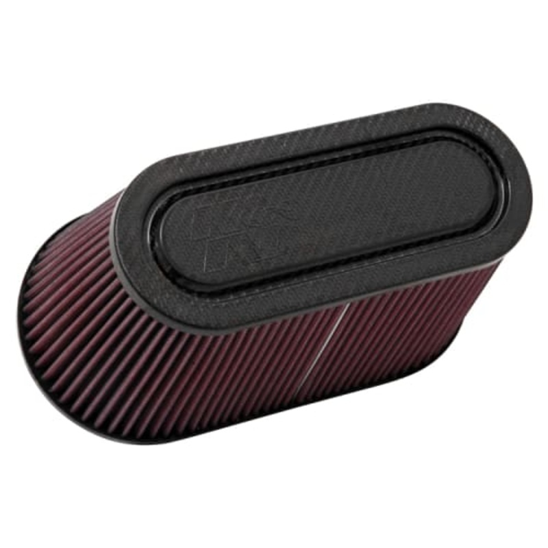 K&N Air Filter Carbon Fiber Top & Base T/B 3-1/2in FLG OD / 12x6in B / 9-15/16×3-15/16in T / 6in H Universal | RP-5182