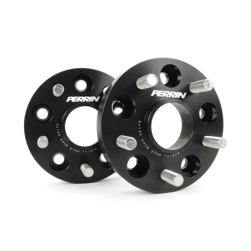 PERRIN Wheel Spacer Set 5×120 27mm Pair Honda Civic Type R 2017+ | PHP-WHL-027BK