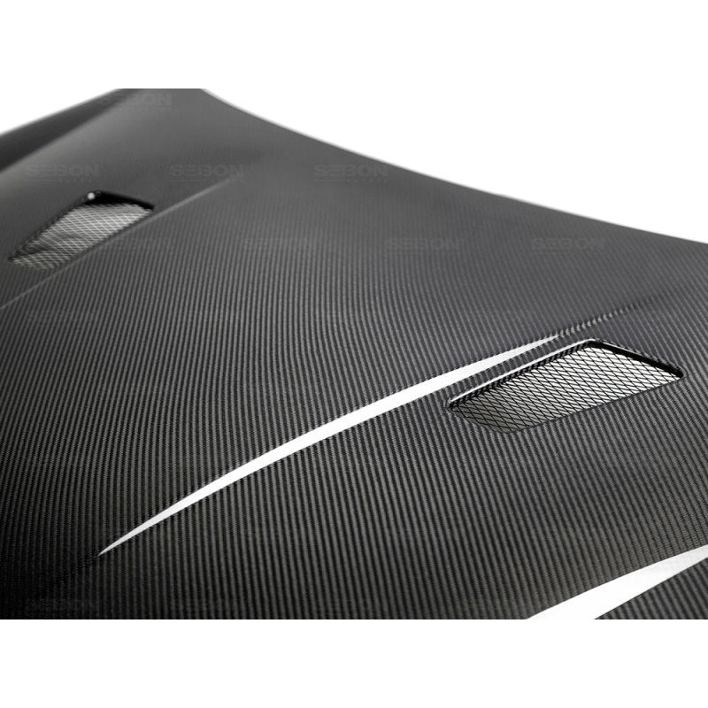 Seibon 10-11 VW Golf GTI 5K/MK6 TM Carbon Fiber Hood w/ Shaved Emblem