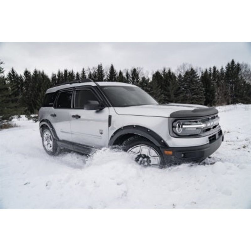 AVS 2021 Ford Bronco Sport Aeroskin II Textured Low Profile Hood Shield – Black