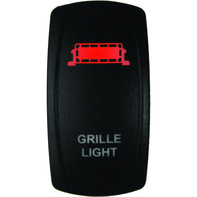 DragonFire Racing Lighted Switch Grill Light On/Off Red