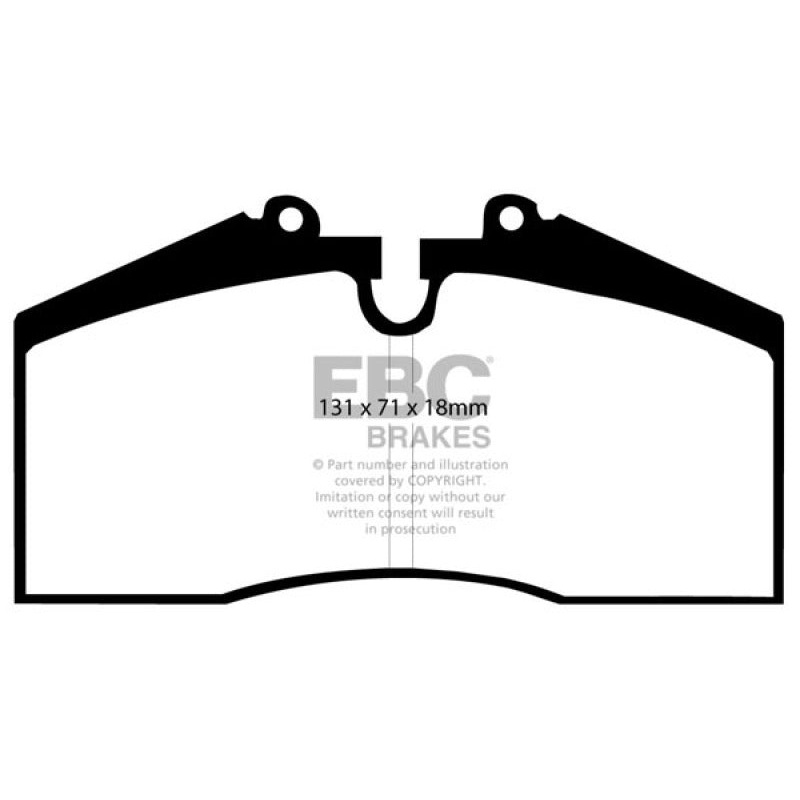 EBC 96-98 Porsche 911 (993) 3.6 Carrera 4S Redstuff Rear Brake Pads