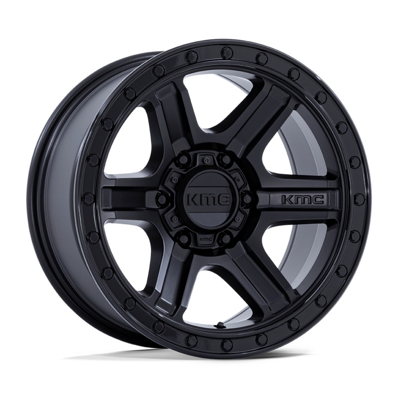KMC Wheels KM551 Outrun 17″ 6×135 Matte Black With Gloss Black Lip