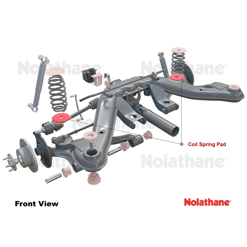 Nolathane Rear Spring – Pad Lower Bushing Kit | 1992-2006 BMW 3-Series, 1995-2006 BMW M3. and 2009-2016 BMW Z4 (REV170.0016)