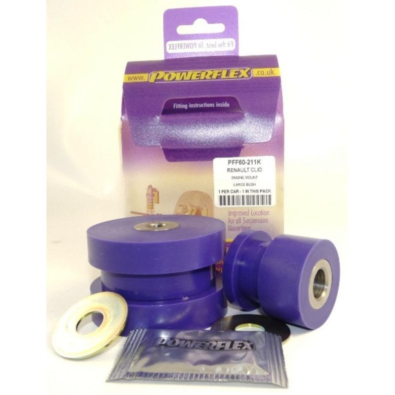 Renault Clio II (inc 172 & 182) Dog Bone (Twisted) Engine Mount Bushing Kit